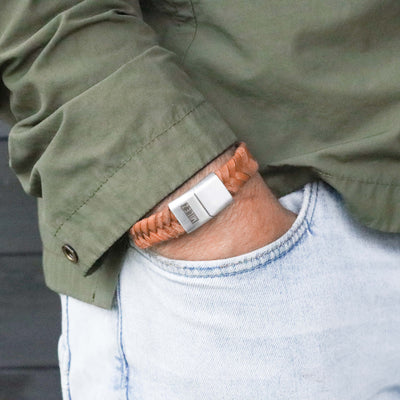 Job - leren armband cognac