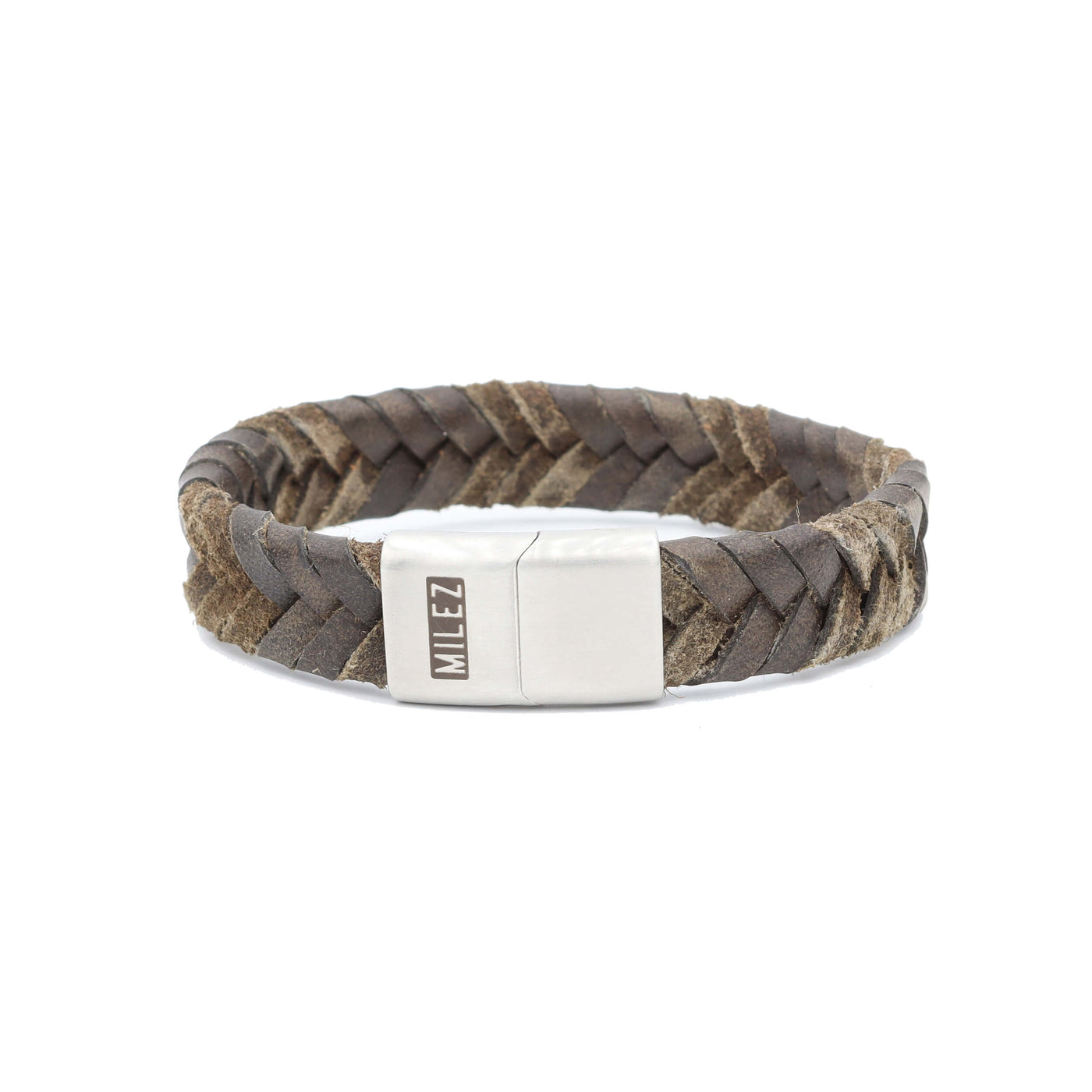 Job - leren armband bruin