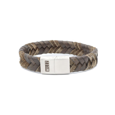 Job - leren armband bruin