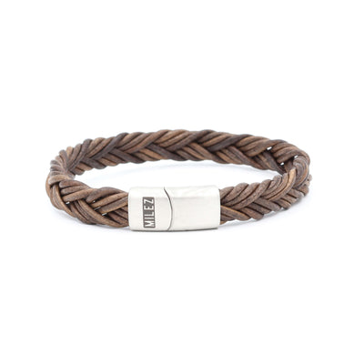 Kai - leren armband bruin