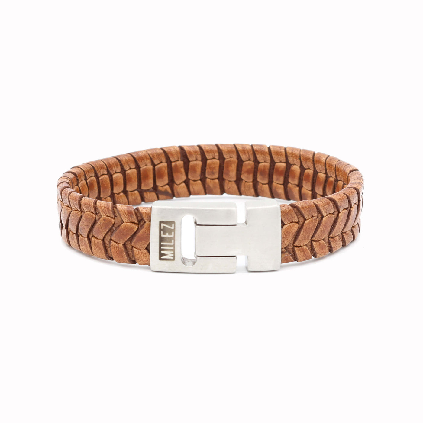 Liam - leren armband cognac