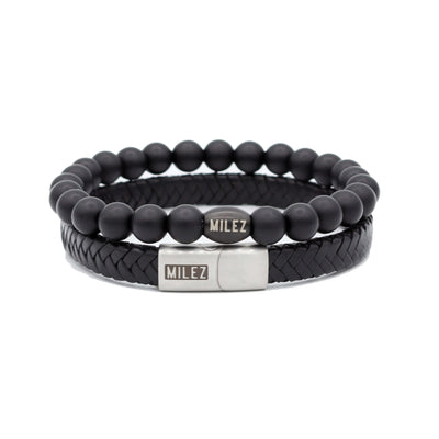 GRATIS Heren set Zwart - zilveren slotje