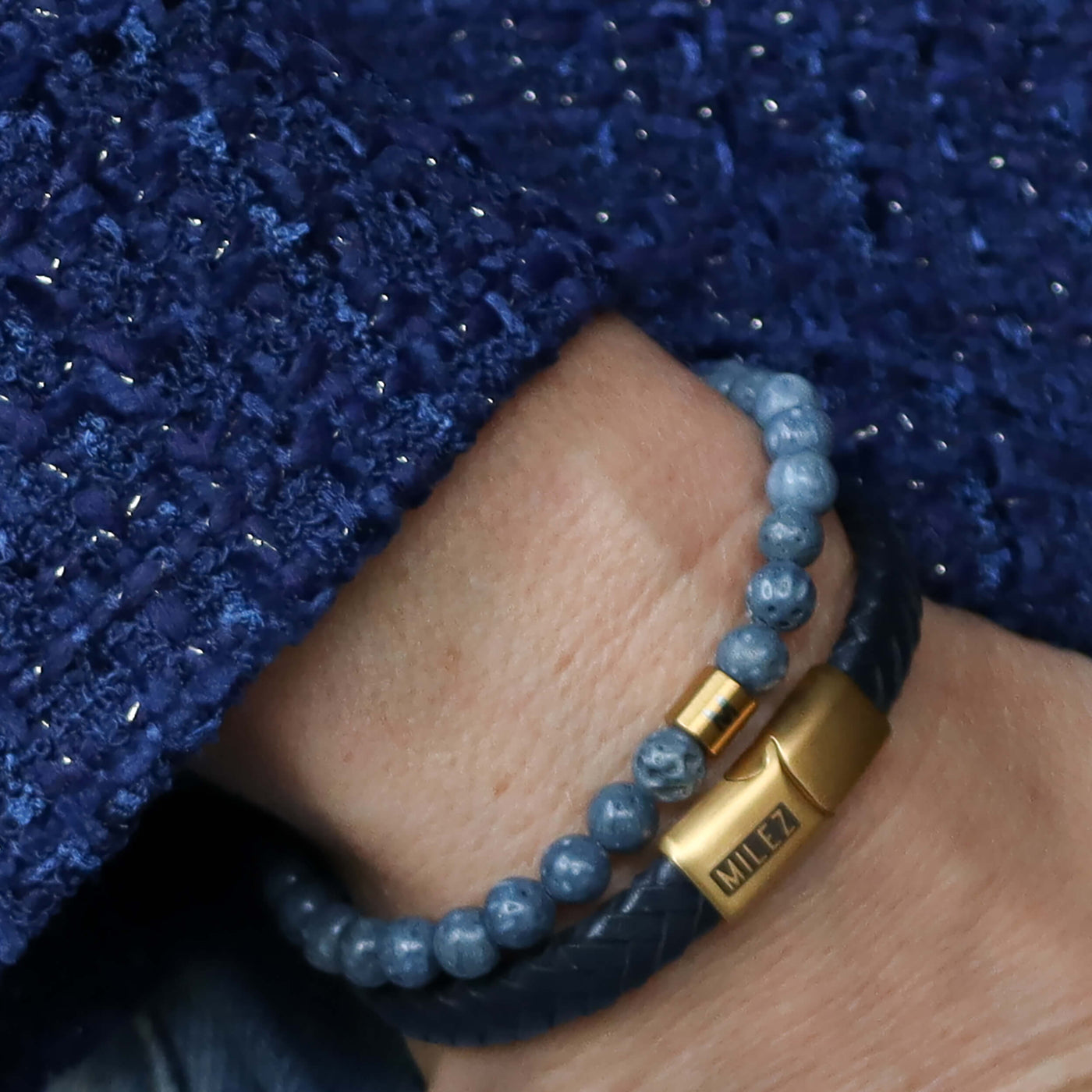 Set Dames 'Blue Bliss' goud