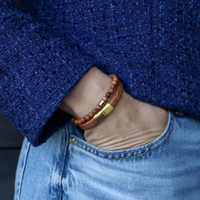 Set Dames 'Cognac Chic' goud