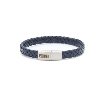 Sem - leren armband donkerblauw