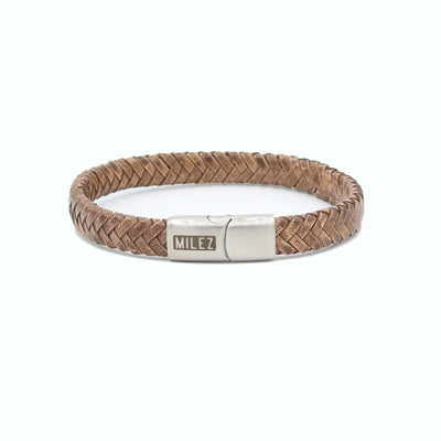 Sem - leren armband lichtbruin