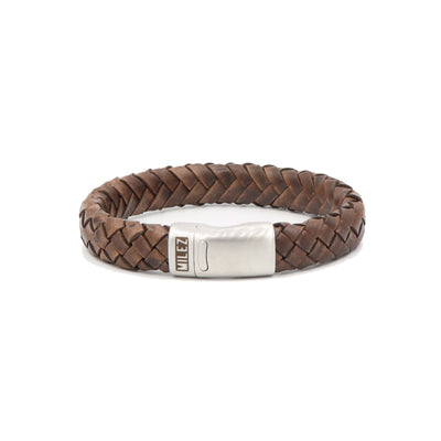 Luuk - leren armband bruin