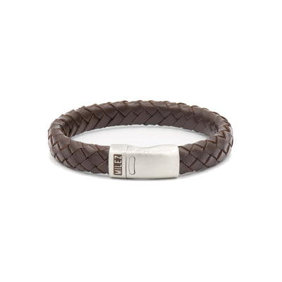 Luuk - leren armband donkerbruin