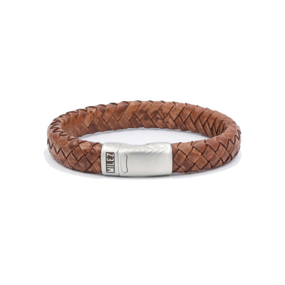 Luuk - leren armband cognac
