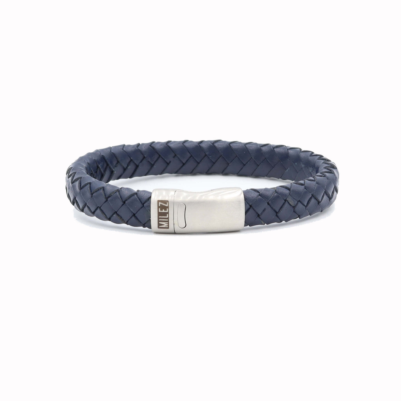 Luuk - leren armband donkerblauw