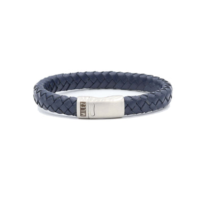 Luuk - leren armband donkerblauw
