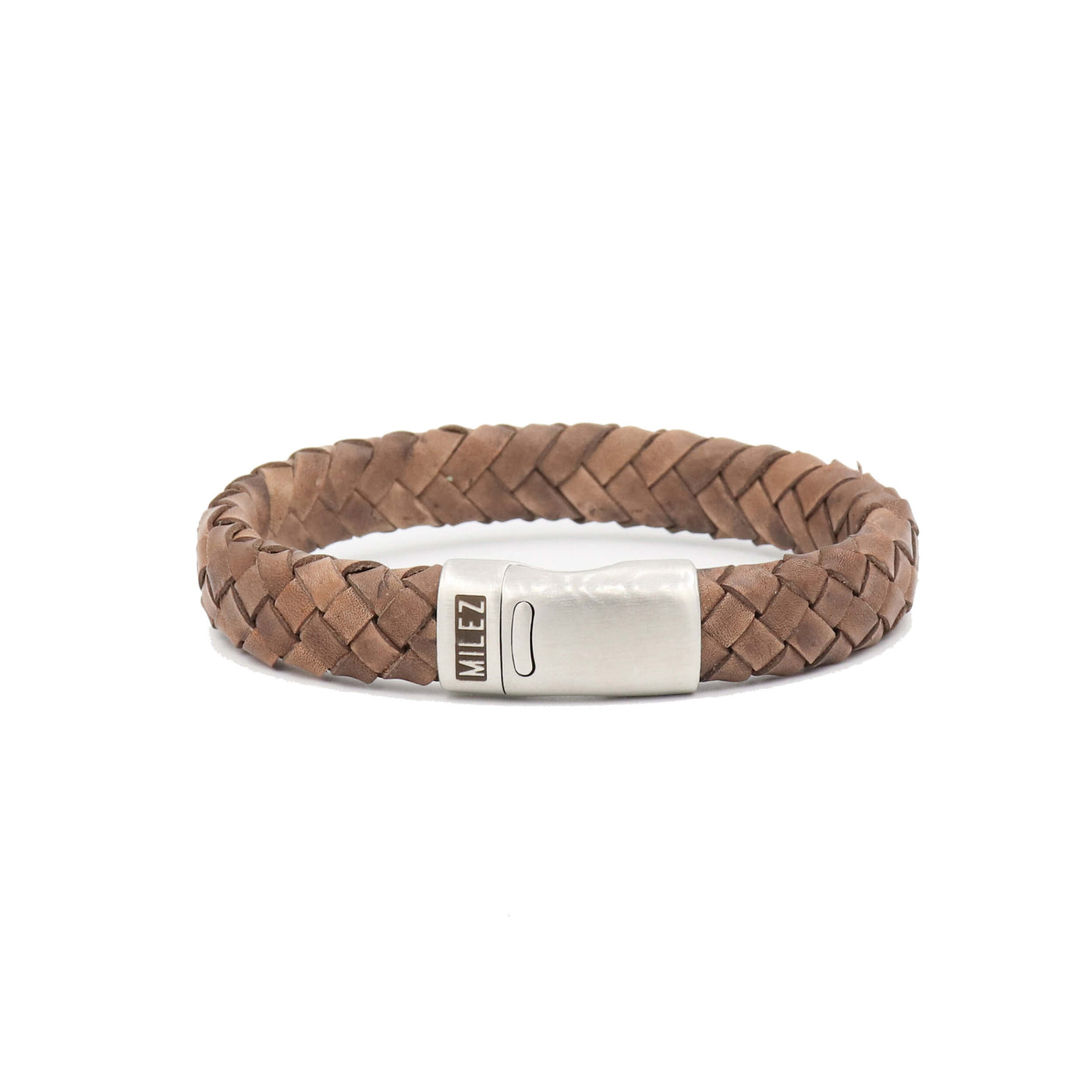 Luuk - leren armband lichtbruin