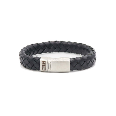 Luuk - leren armband zwart