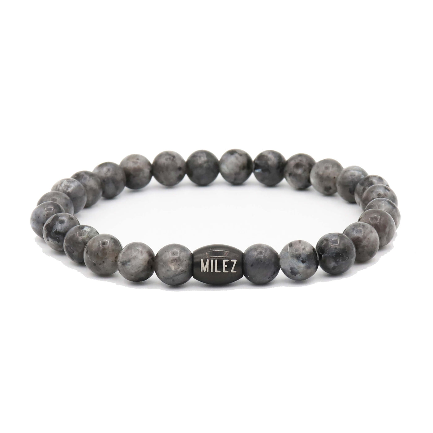 Tom - kralenarmband antraciet