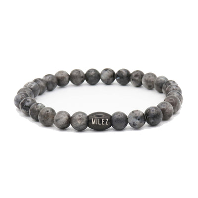 Tom - kralenarmband antraciet
