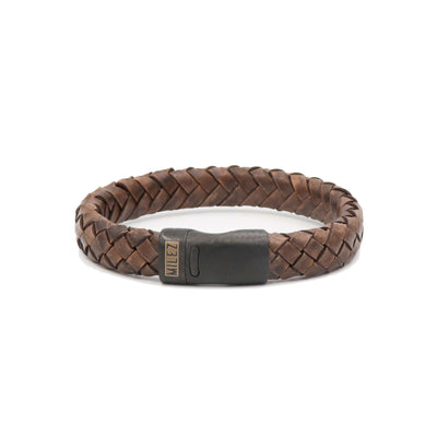 Luuk - leren armband bruin