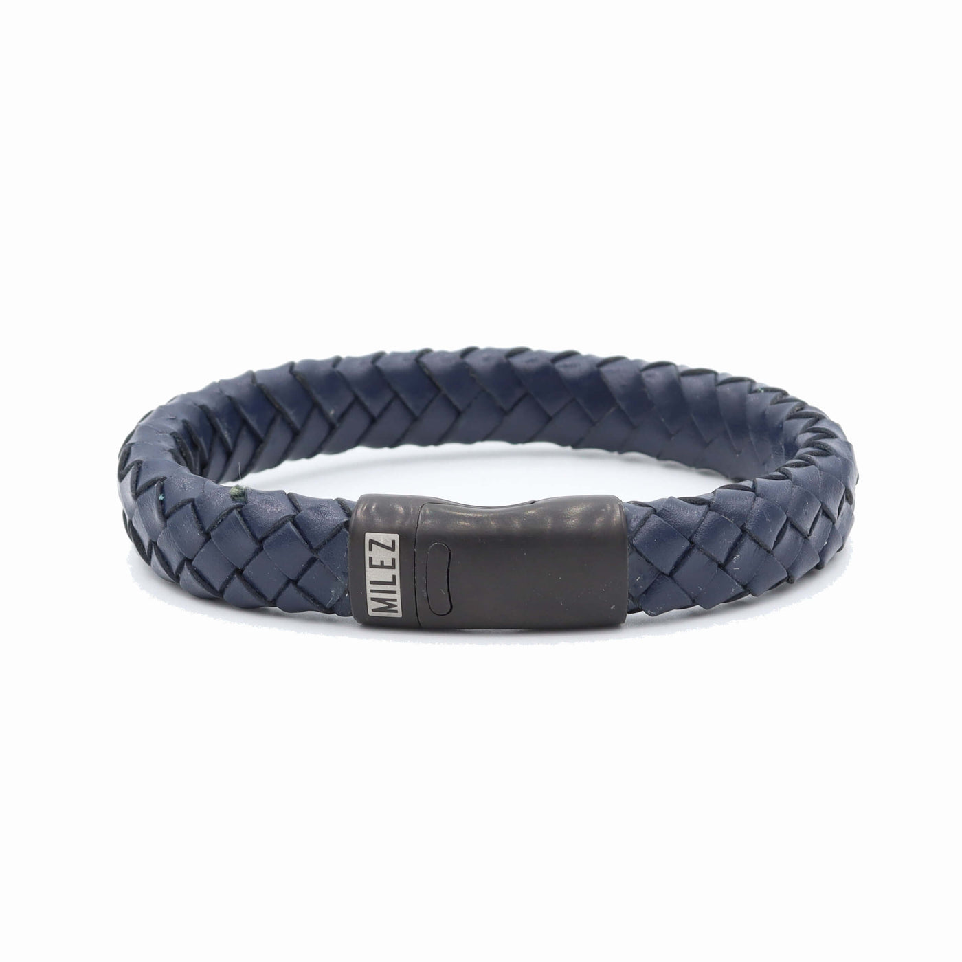 Luuk - leren armband donkerblauw