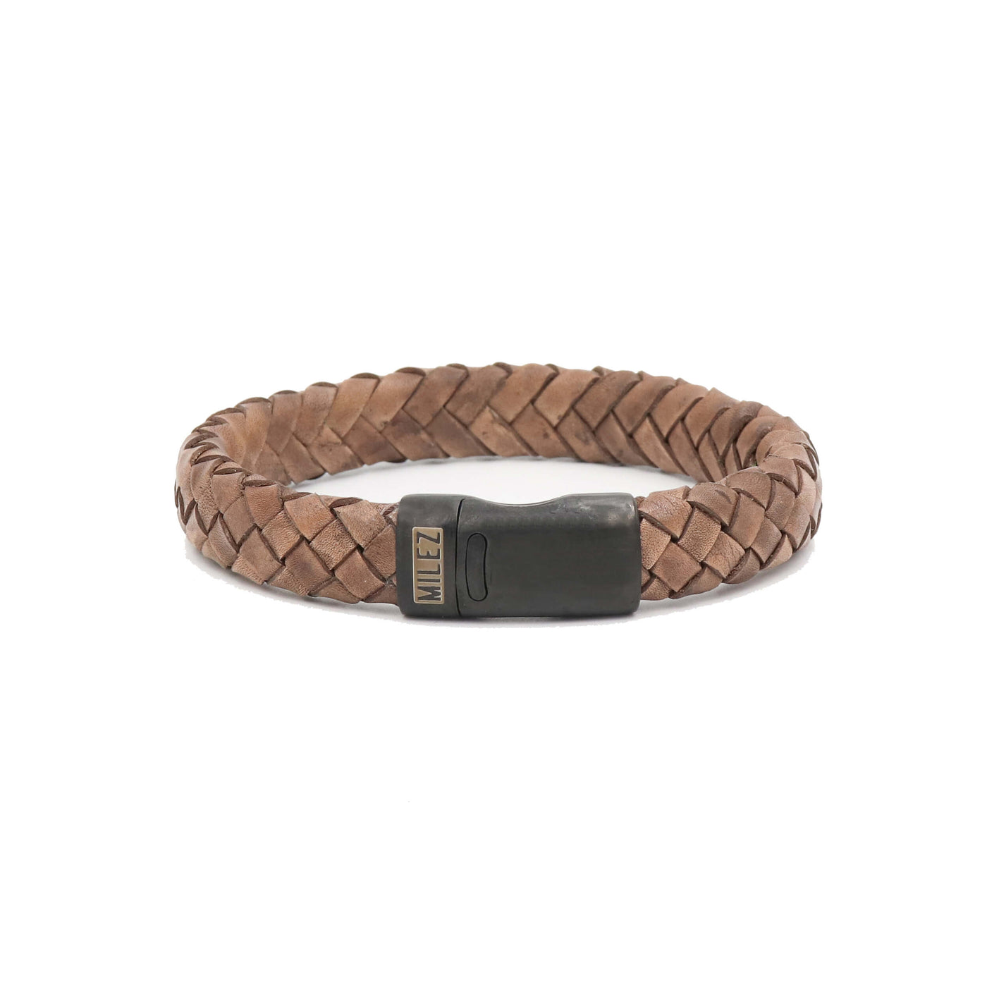 Luuk - leren armband lichtbruin